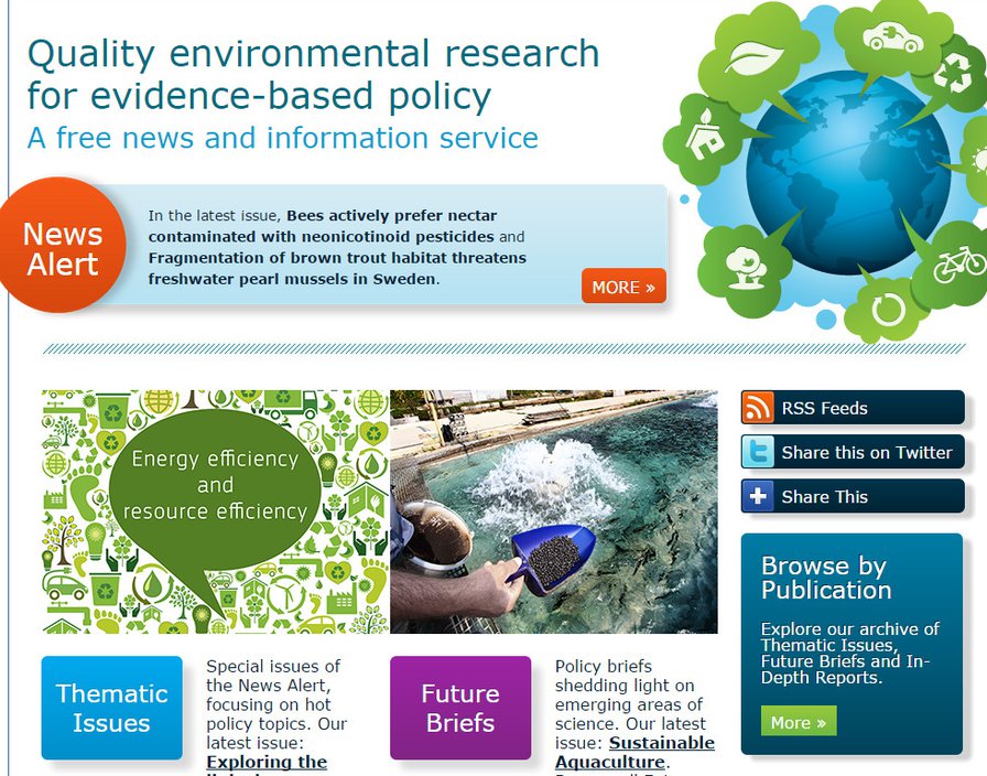 Communication strategy, Science for Environment