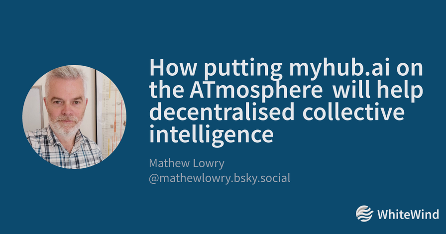 How putting myhub.ai on the ATmosphere will help decentralised collective intelligence