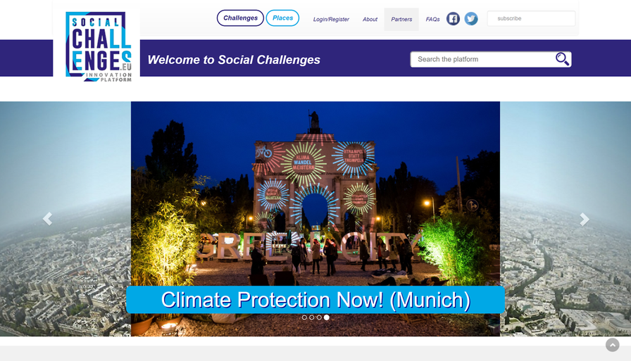 SocialChallenges.eu: an interactive platform pilot-testing a new approach to stimulating startups