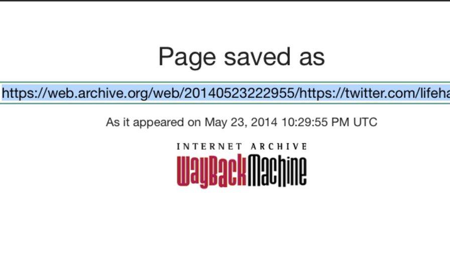 Archive snapshots of an evolving website with Wayback