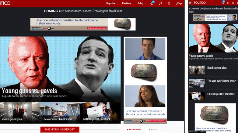 Politico, HBR, Guardian redesigns: who wins?